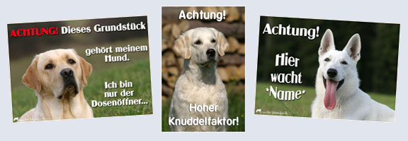 Hunde Warnschild / T�rschild